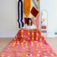 Beni Ouarain Moroccan Colorful Rug (1253) 214x165cm - Peonies