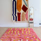 Beni Ouarain Moroccan Colorful Rug (1253) 214x165cm - Peonies
