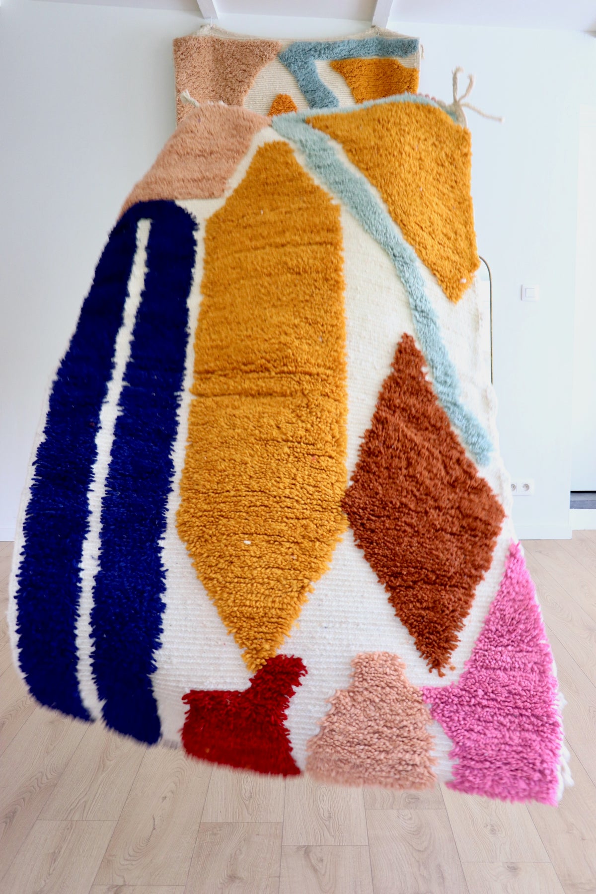 Tapis Beni Ouarain coloré (1261) 202x103cm - Logo