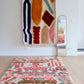 Beni Ouarain Moroccan Colorful Rug (1250) 243x150cm - Strawberry Ice Cream