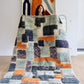 Tapis Beni Ouarain coloré (1251) 250x157cm - Rain Clouds