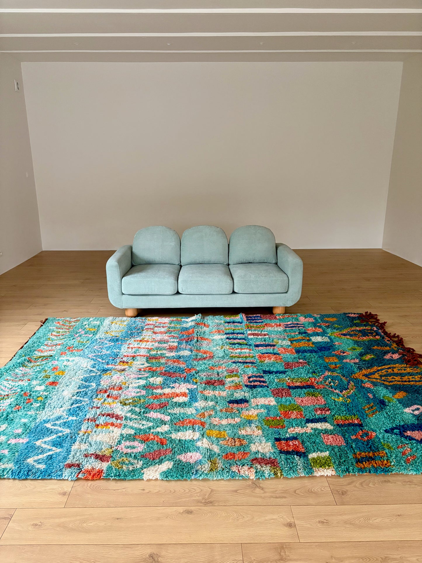 Beni Ouarain Moroccan Colorful Rug (784) 313x215cm - Candy