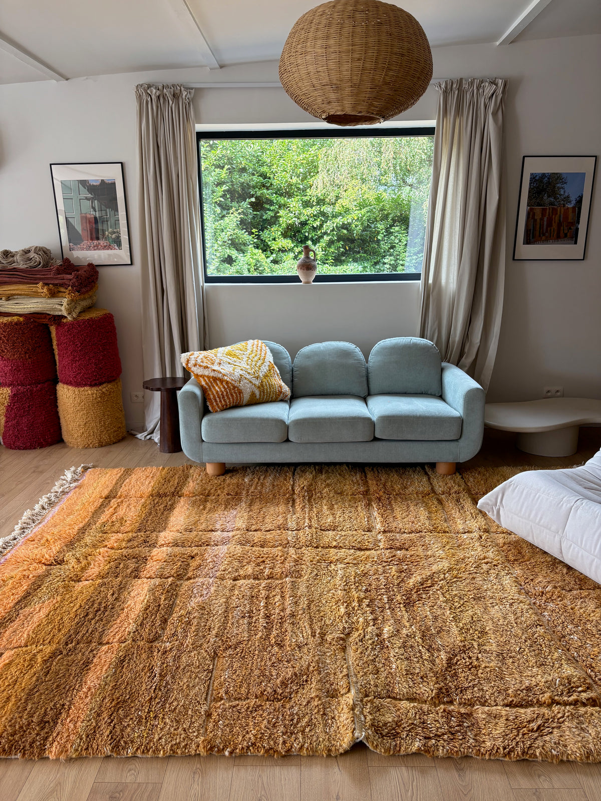 Beni Ouarain Marokkaans kleurrijk tapijt (1292) 309x226cm - Cumin
