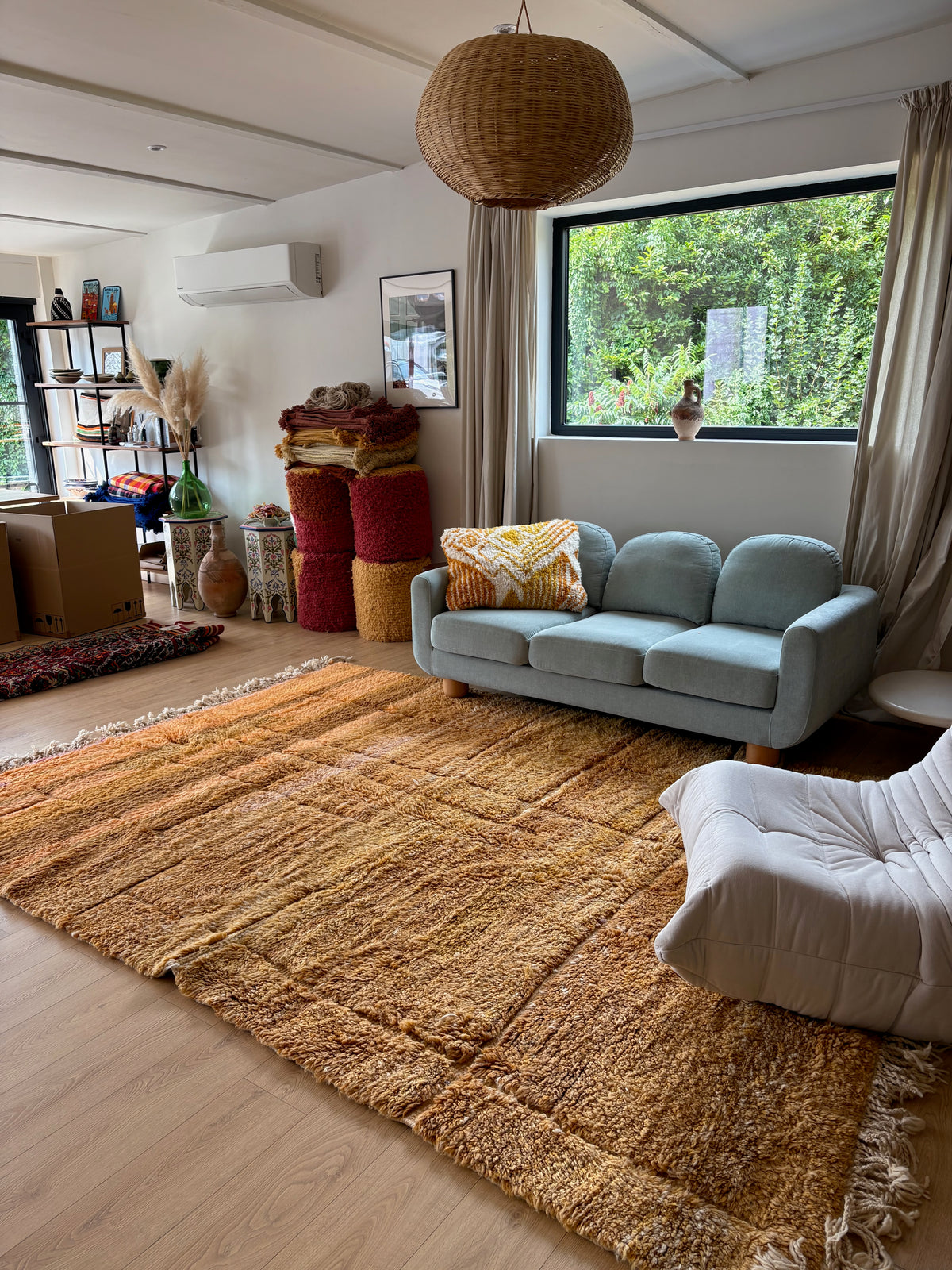 Beni Ouarain Marokkaans kleurrijk tapijt (1292) 309x226cm - Cumin
