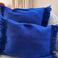 Moroccan Wool Cushions with tassels - Blue/Pink/Orange/Butter Yellow/Terracotta