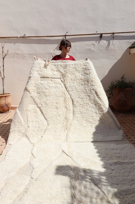 White Berber Wool Rug (359) 280x200cm
