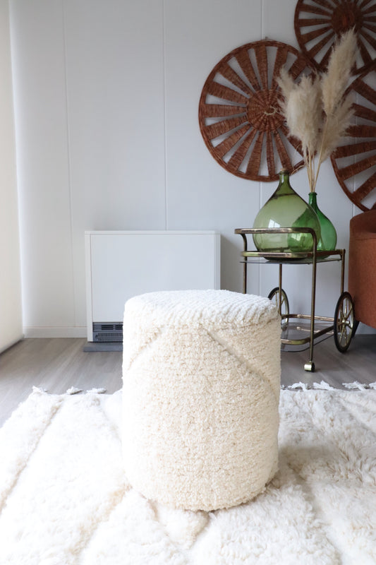 White Berber Pouf (5)