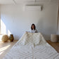 Beni Ouarain Moroccan White Rug (887) 283x192cm - Timeless