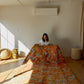 Beni Ouarain Moroccan Colorful Rug (852) 251x157cm - Pumpkin pie