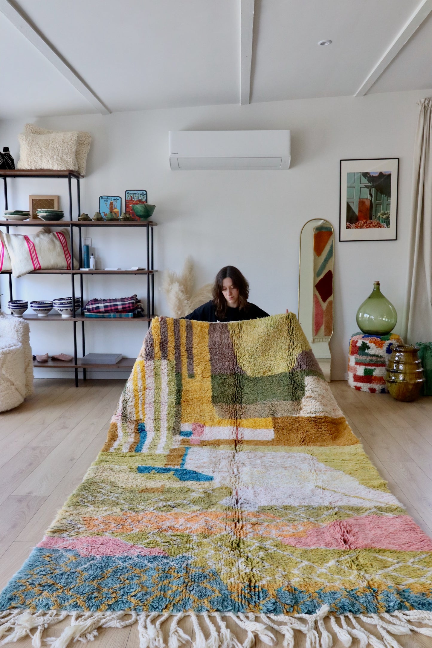 Tapis Beni Ouarain coloré (896) 238x155cm - Provence