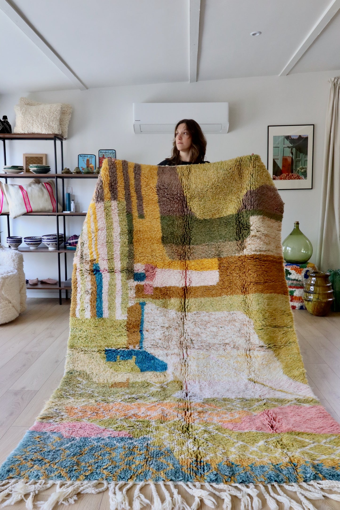 Tapis Beni Ouarain coloré (896) 238x155cm - Provence