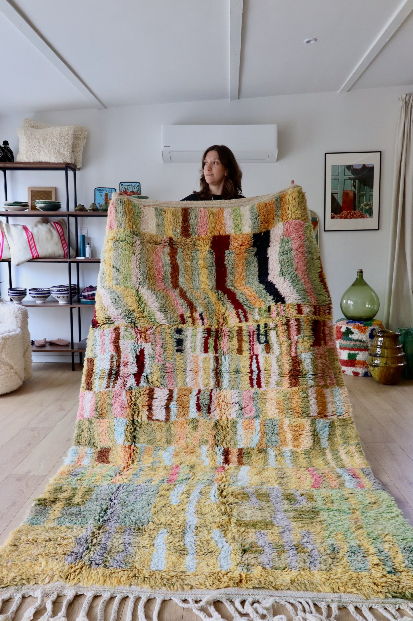 Tapis Beni Ouarain coloré (892) 254x159cm - Firenze