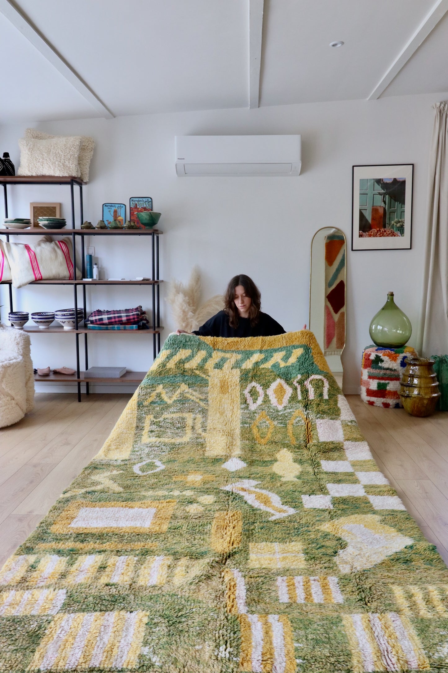 Tapis Beni Ouarain coloré (891) 257x167cm - Colline del Prosecco