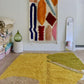 Beni Ouarain Moroccan Colorful Rug (914) 290x215cm - Crème Brûlée