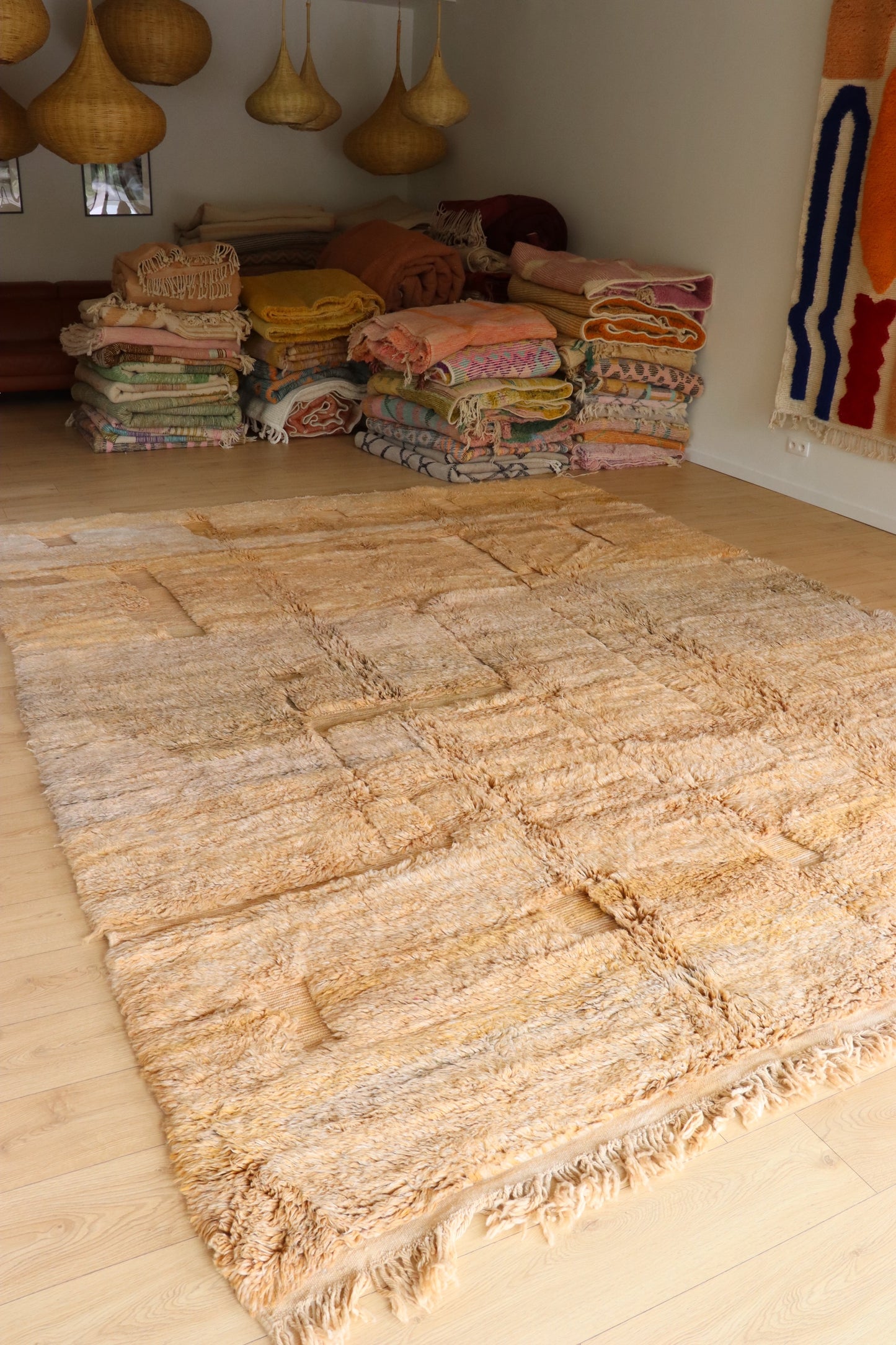 Beni Ouarain Moroccan Colorful Rug (937) 390x307cm - Roma