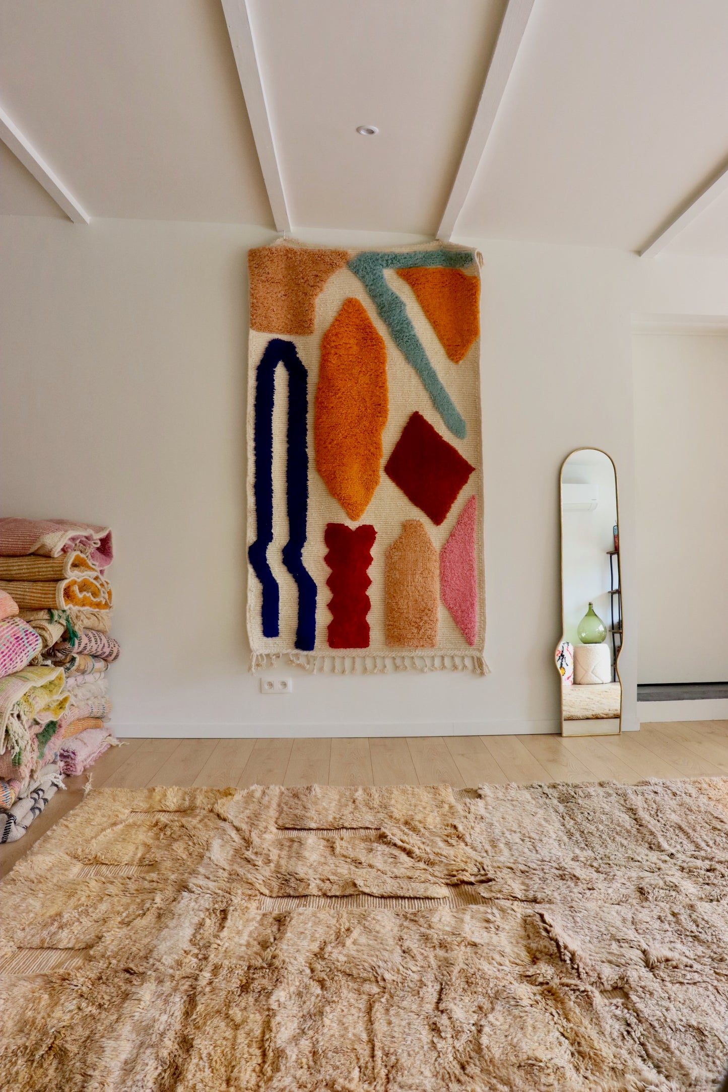 Beni Ouarain Moroccan Colorful Rug (937) 390x307cm - Roma