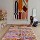 Beni Ouarain Moroccan Colorful Rug (925) 260x148cm - Rainbow