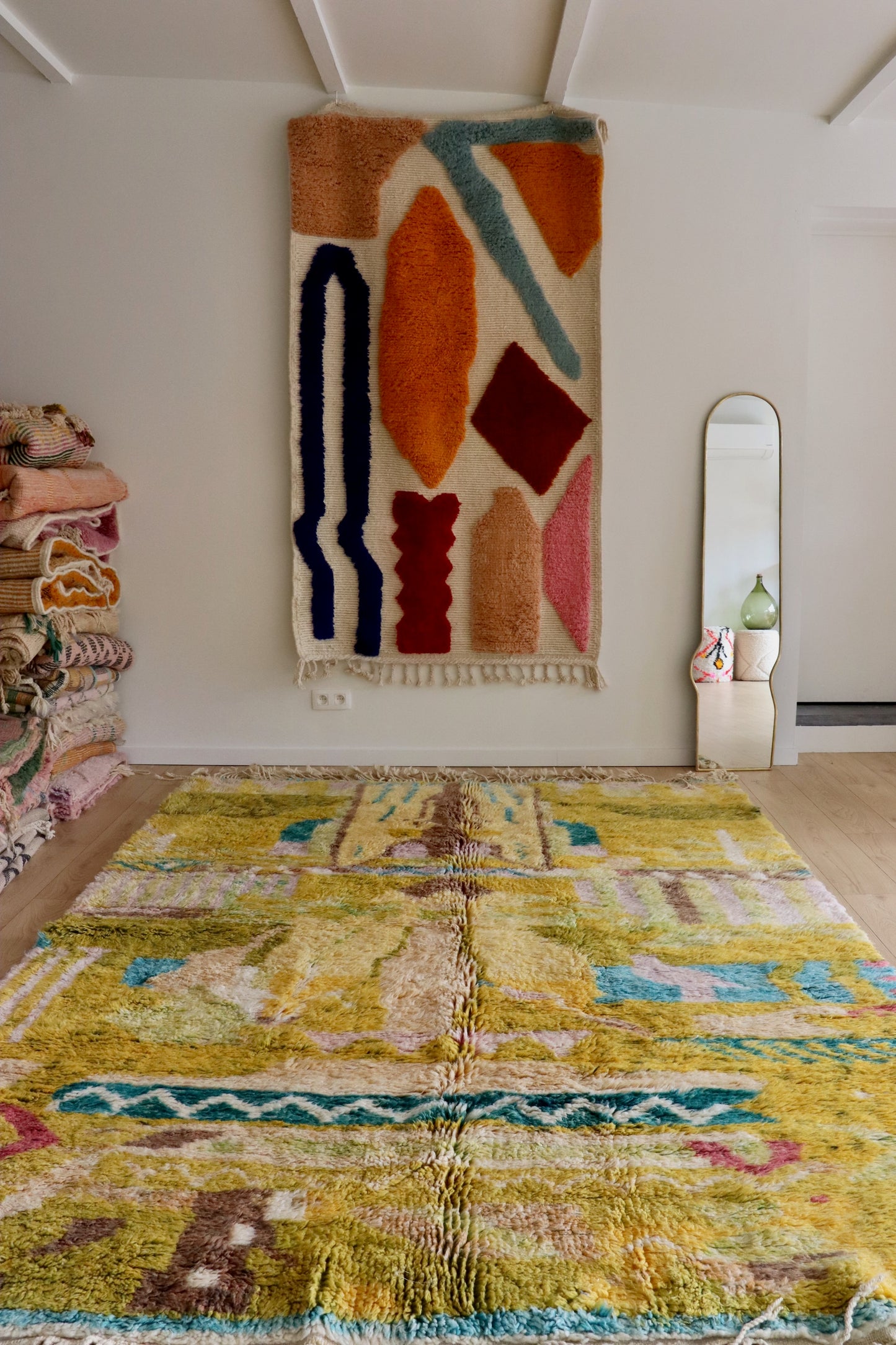 Beni Ouarain Moroccan Colorful Rug (926) 287x210cm - Tulum