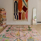 Beni Ouarain Moroccan Colorful Rug (927) 300x204cm - Ourika