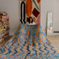 Beni Ouarain Moroccan Colorful Rug (931) 290x206cm - Deep in the ocean