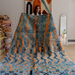 Beni Ouarain Moroccan Colorful Rug (931) 290x206cm - Deep in the ocean