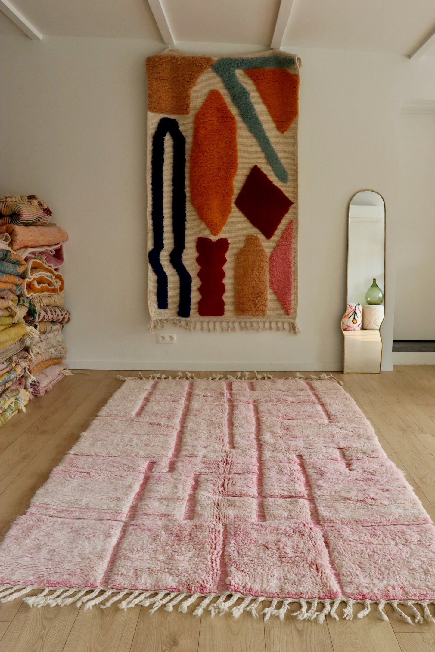 Beni Ouarain Moroccan Colorful Rug (922) 261x167cm - Glinda