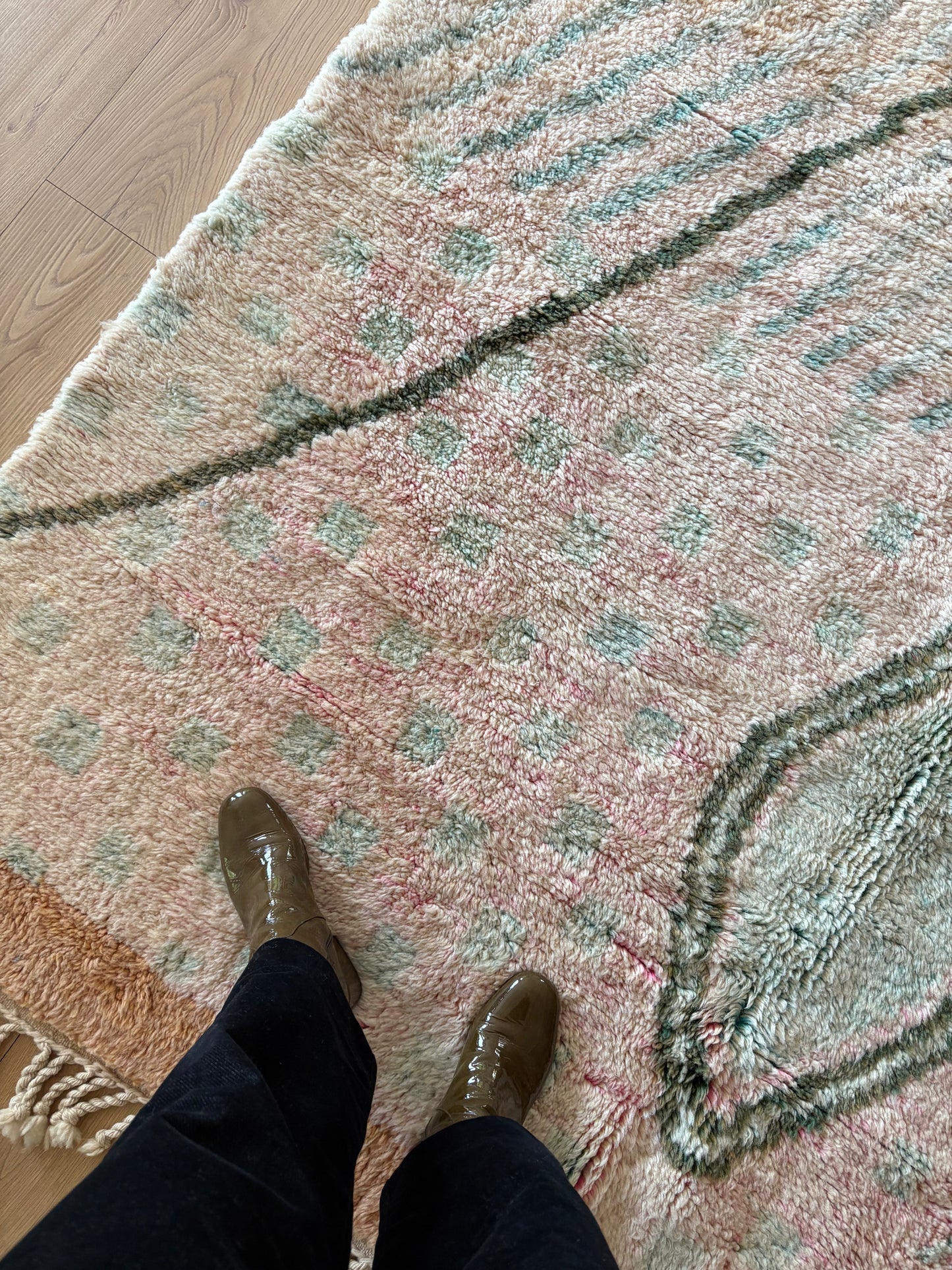 Beni Ouarain Moroccan Colorful Rug (1025) 298x201cm - Fae Garden