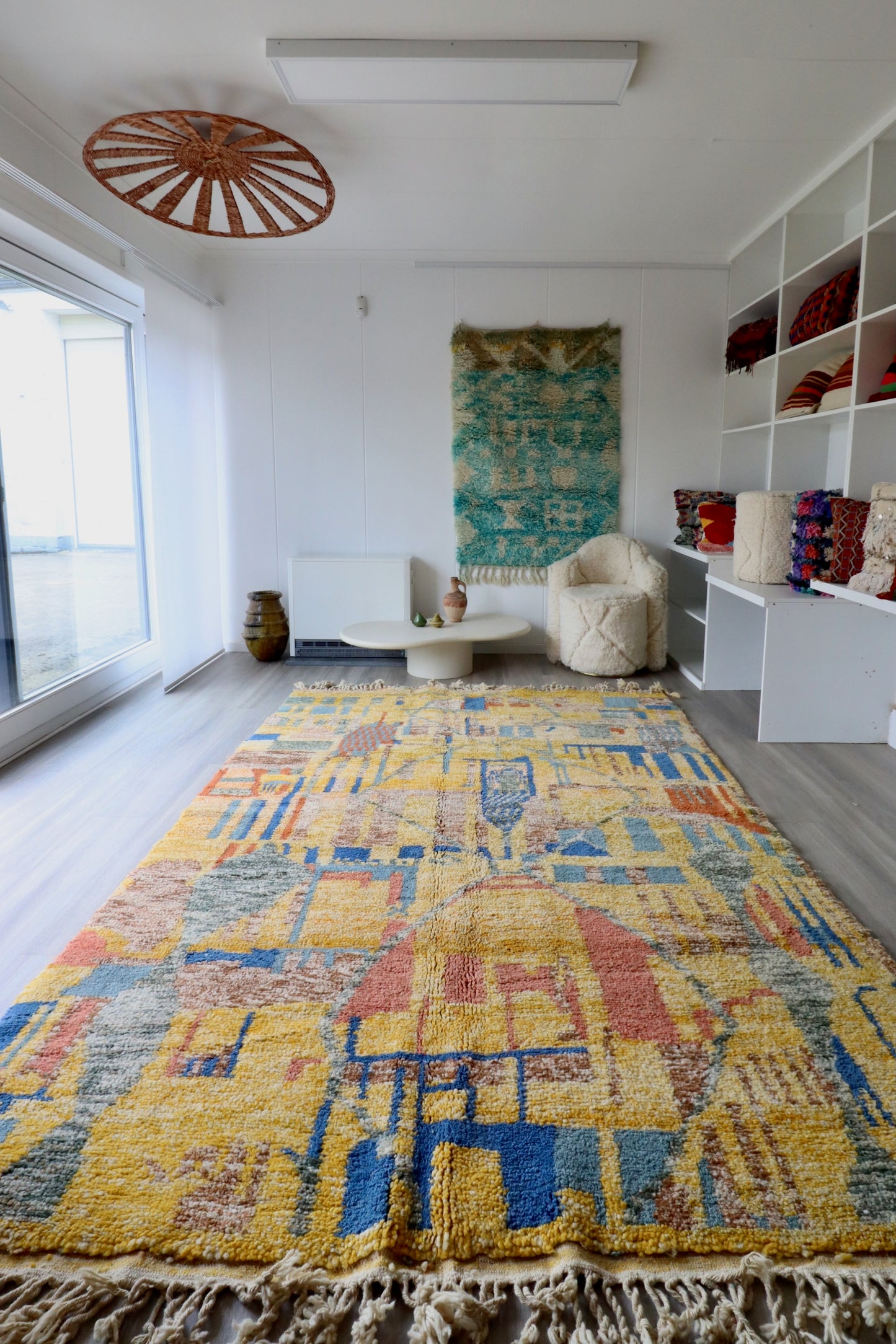 Beni Ouarain Moroccan Colorful Rug (626) 302x202cm - Mexico City