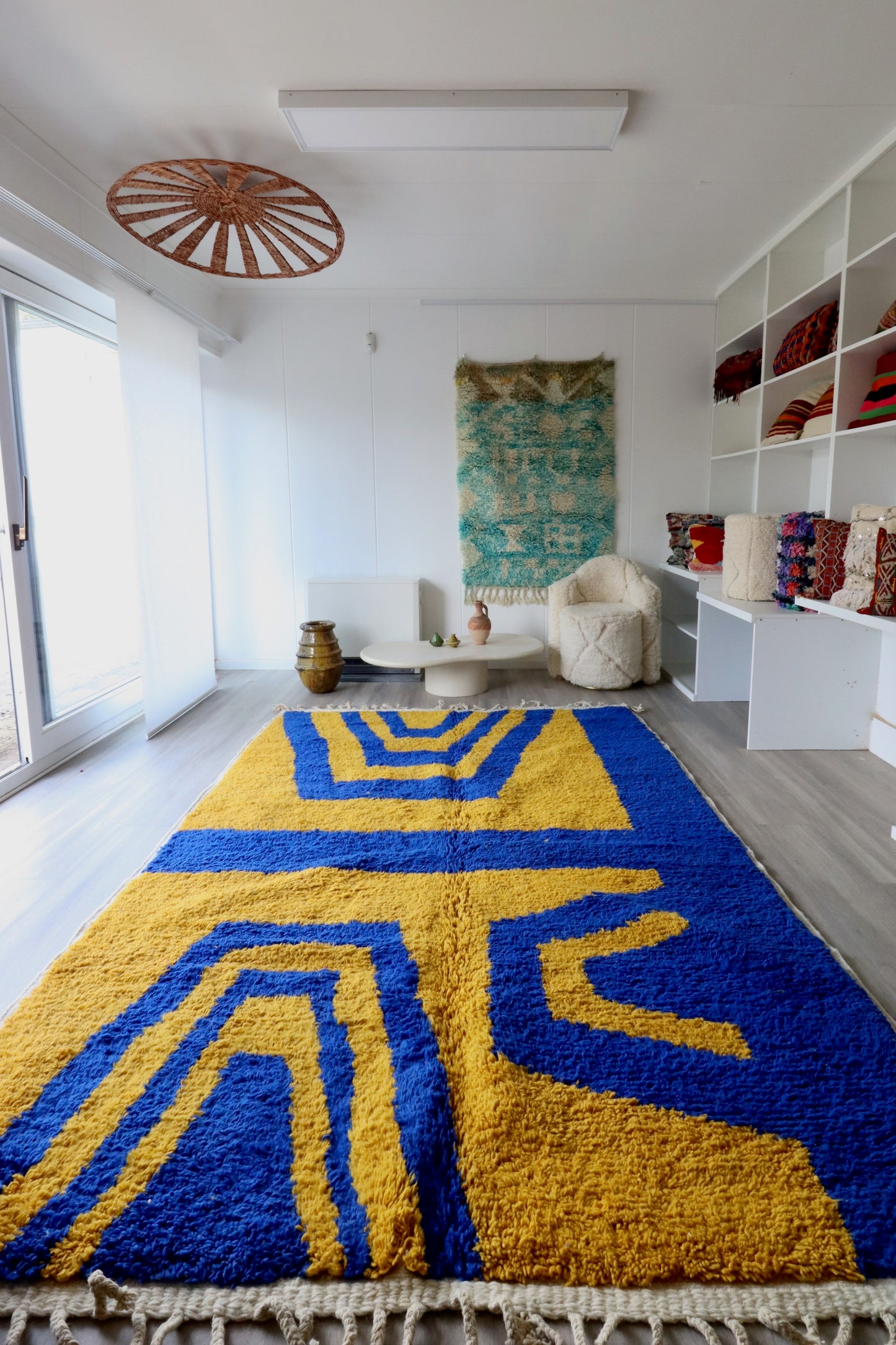 Beni Ouarain Moroccan Colorful Rug (615) 301x204cm - Jardin Majorelle