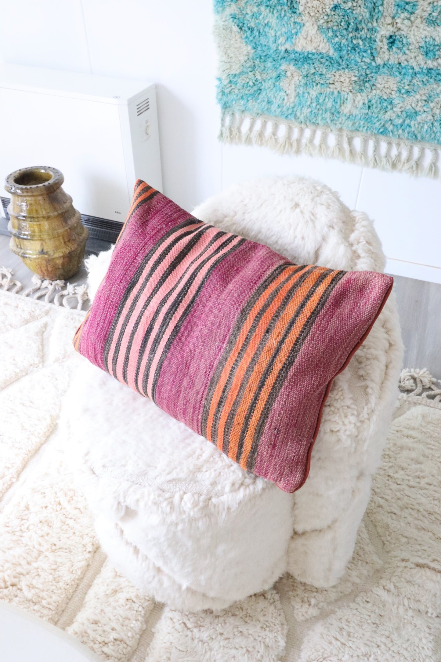 Moroccan Wool Cushion - 60x40cm