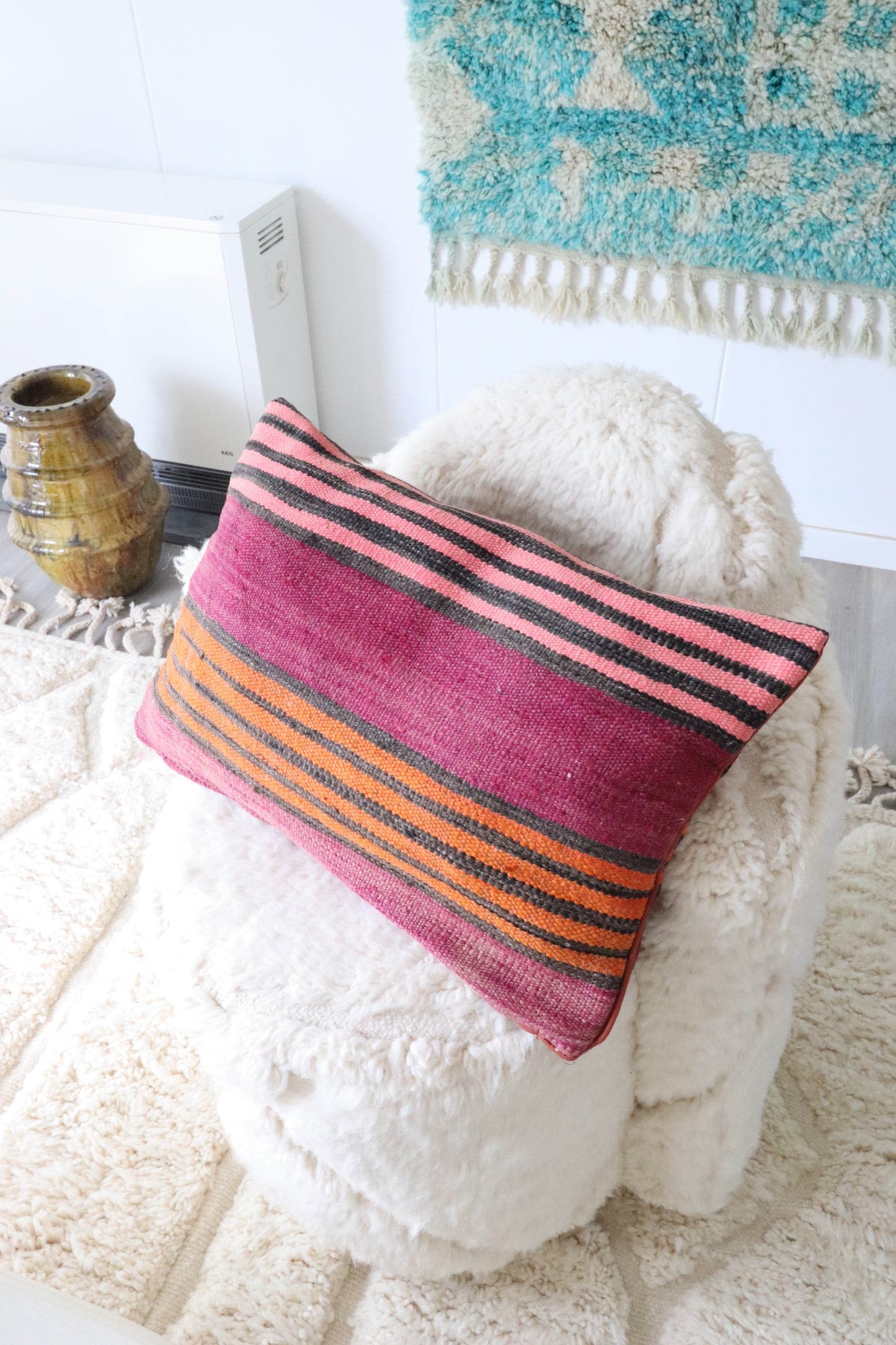 Moroccan Wool Cushion - 60x40cm