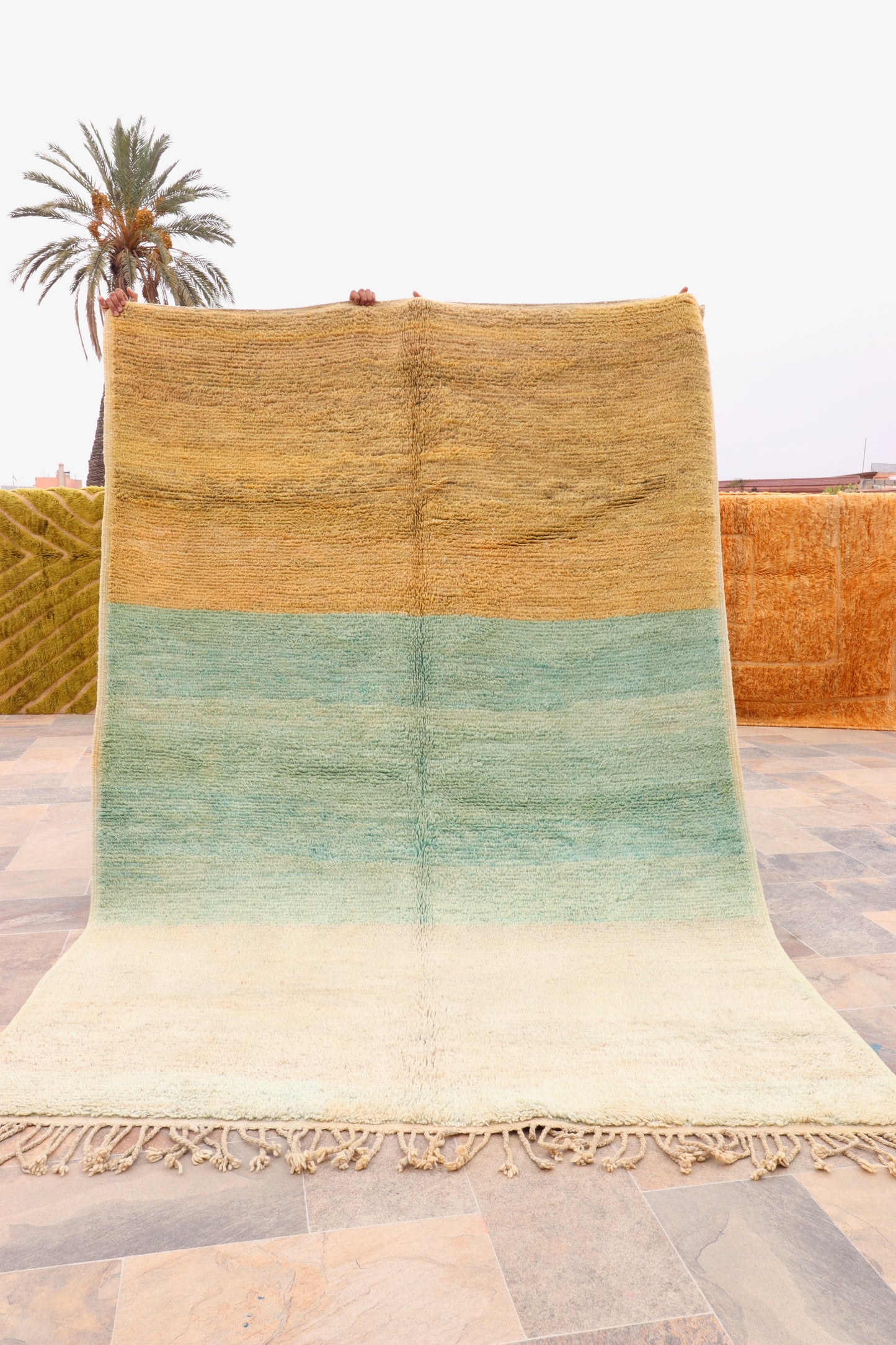 Beni Ouarain Moroccan Colorful Rug (660) 307x203cm - Sea lovers