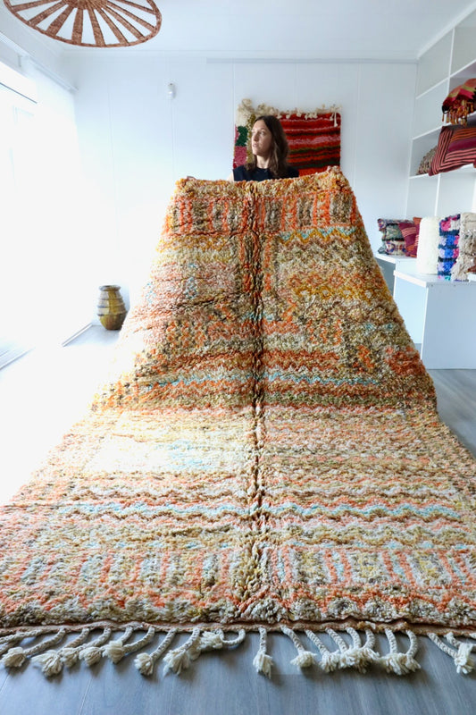 Tapis Beni Ouarain coloré (684) 303x205cm - Arenal