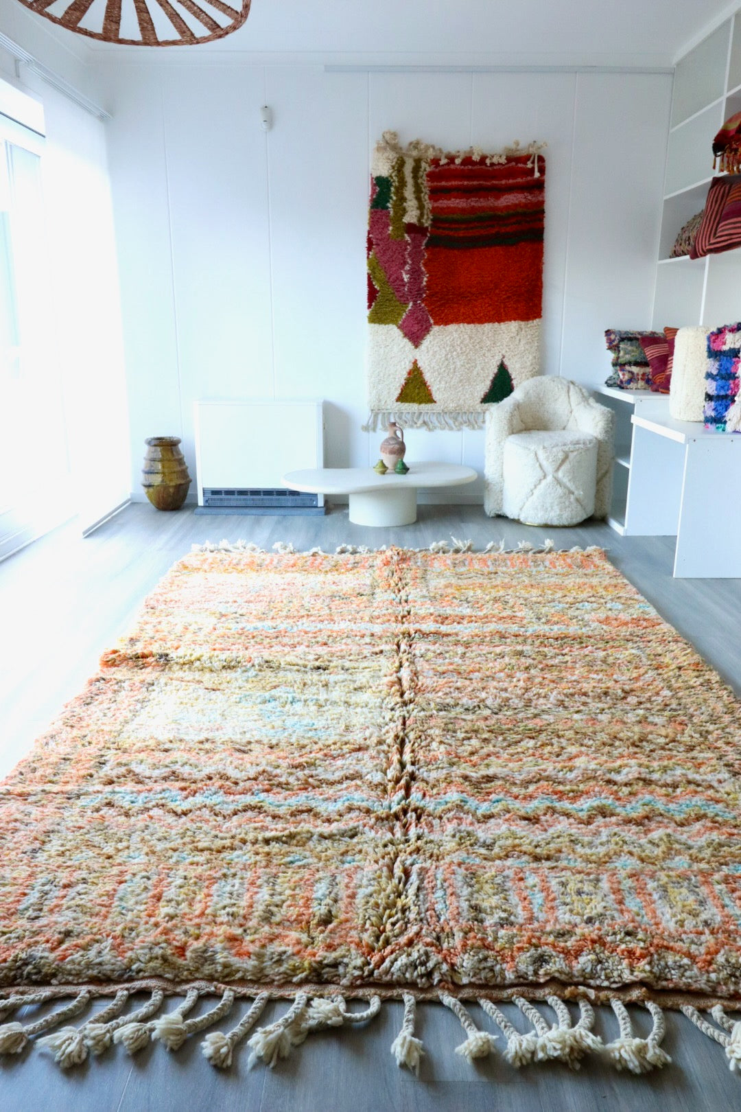 Tapis Beni Ouarain coloré (684) 303x205cm - Arenal