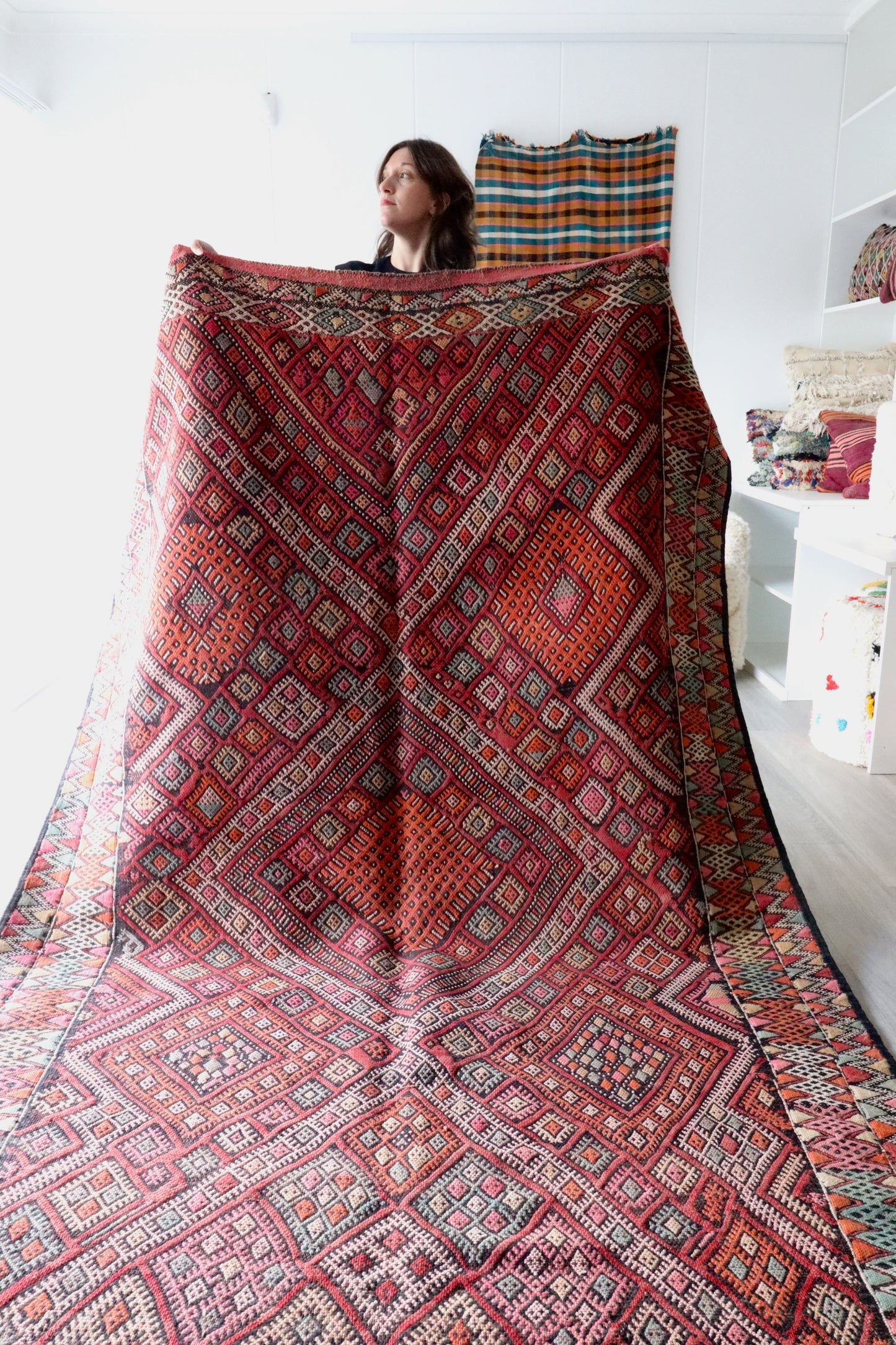 Vintage Berber Kilim Rug (672) 268x173cm