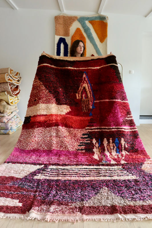 Tapis Beni Ouarain coloré (939) 292x203cm - Swan