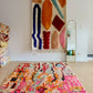 Tapis Beni Ouarain coloré (938) 260x156cm - Bubble Gum