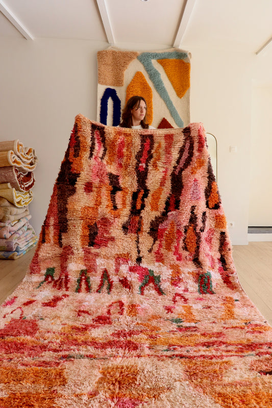 Tapis Beni Ouarain coloré (940) 320x198cm - Fireheart