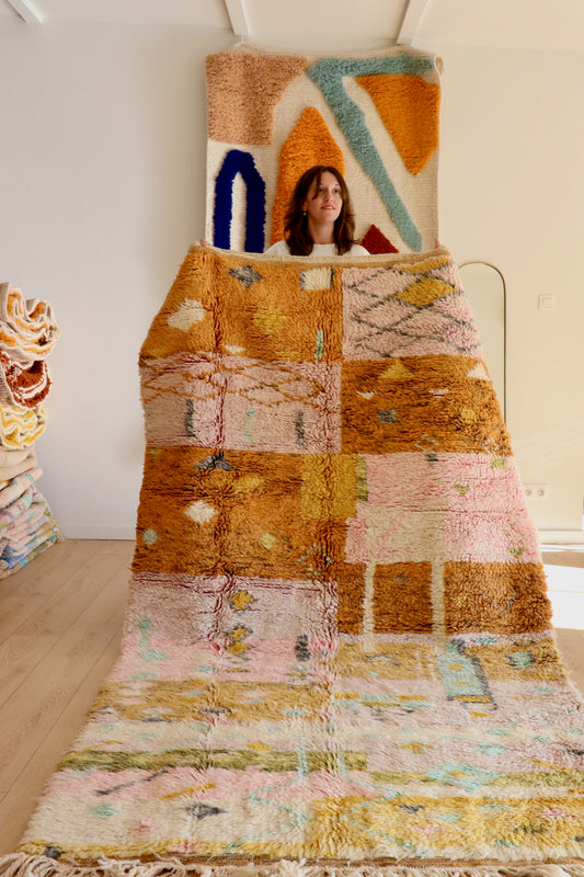 Tapis Beni Ouarain coloré (955) 255x145cm - End of Summer