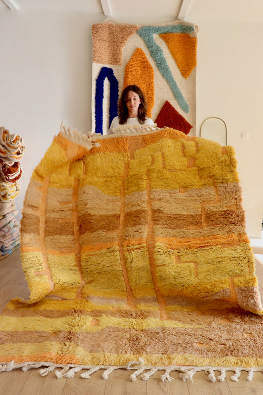Tapis Beni Ouarain coloré (945) 241x177cm - Madrid