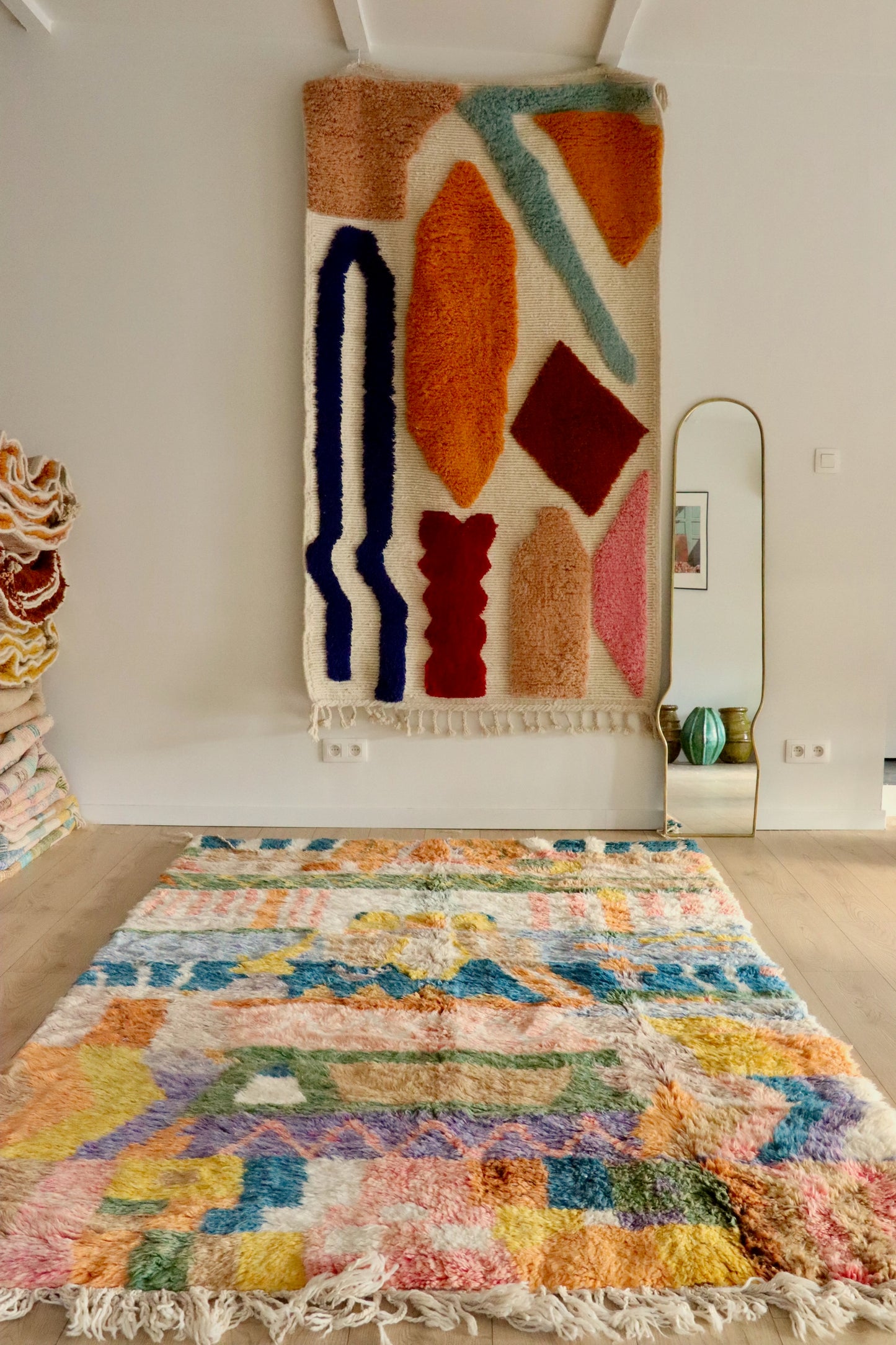 Tapis Beni Ouarain coloré (943) 250x164cm - Sicily