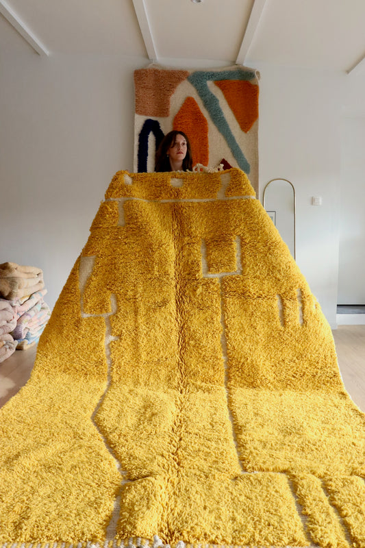 Tapis Beni Ouarain coloré (951) 294x203cm - Sunrise