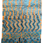 Beni Ouarain Moroccan Colorful Rug (931) 290x206cm - Deep in the ocean