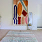 Beni Ouarain Moroccan Colorful Rug (1014) 255x172cm - Winter in the oasis - Tree of Colors