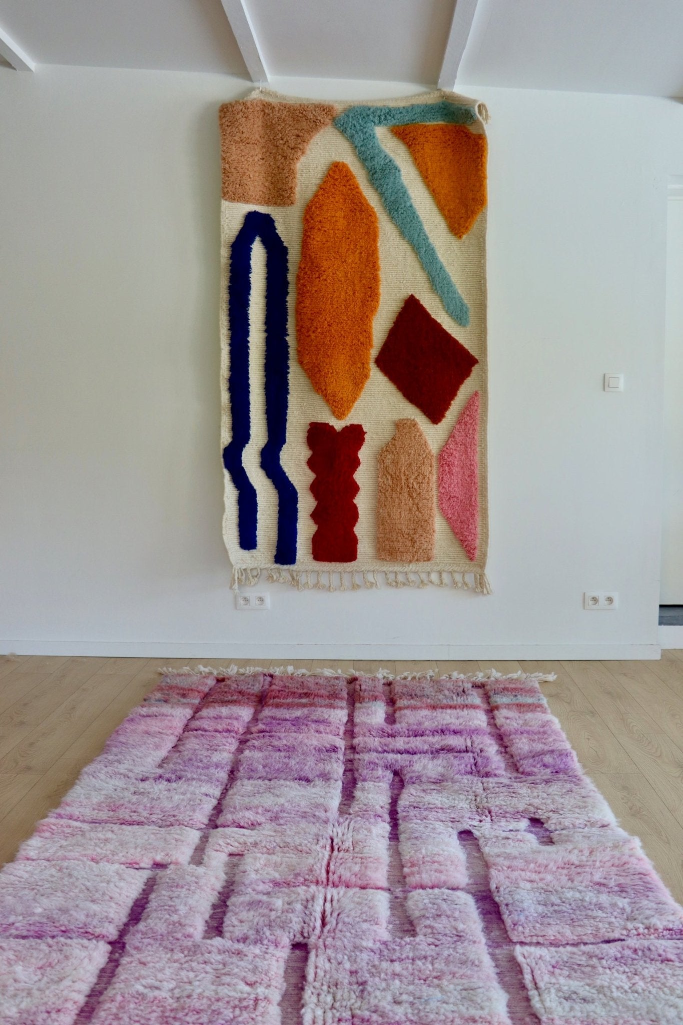 Beni Ouarain Moroccan Colorful Rug (1046) 249x157cm - Swiftie - Tree of Colors