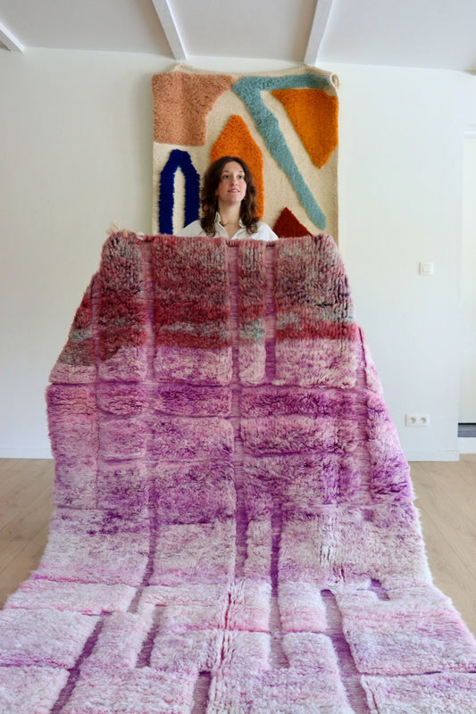 Beni Ouarain Moroccan Colorful Rug (1046) 249x157cm - Swiftie - Tree of Colors