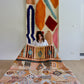 Beni Ouarain Moroccan Colorful Rug (1053) 261x174cm - The 70s - Tree of Colors