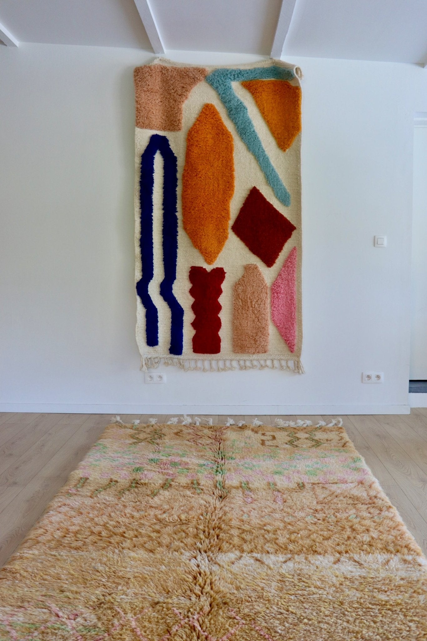 Beni Ouarain Moroccan Colorful Rug (1054) 248x162cm - Caravane - Tree of Colors