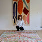 Beni Ouarain Moroccan Colorful Rug (1065) 299x197cm - Poppy Field - Tree of Colors