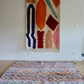 Beni Ouarain Moroccan Colorful Rug (1066) 288x205cm - Diamonds - Tree of Colors
